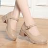 Mary Jane Women's Shoes New Spring Fashion Versatile Single Shoes with Skirts Lady Style Small Leather Shoes