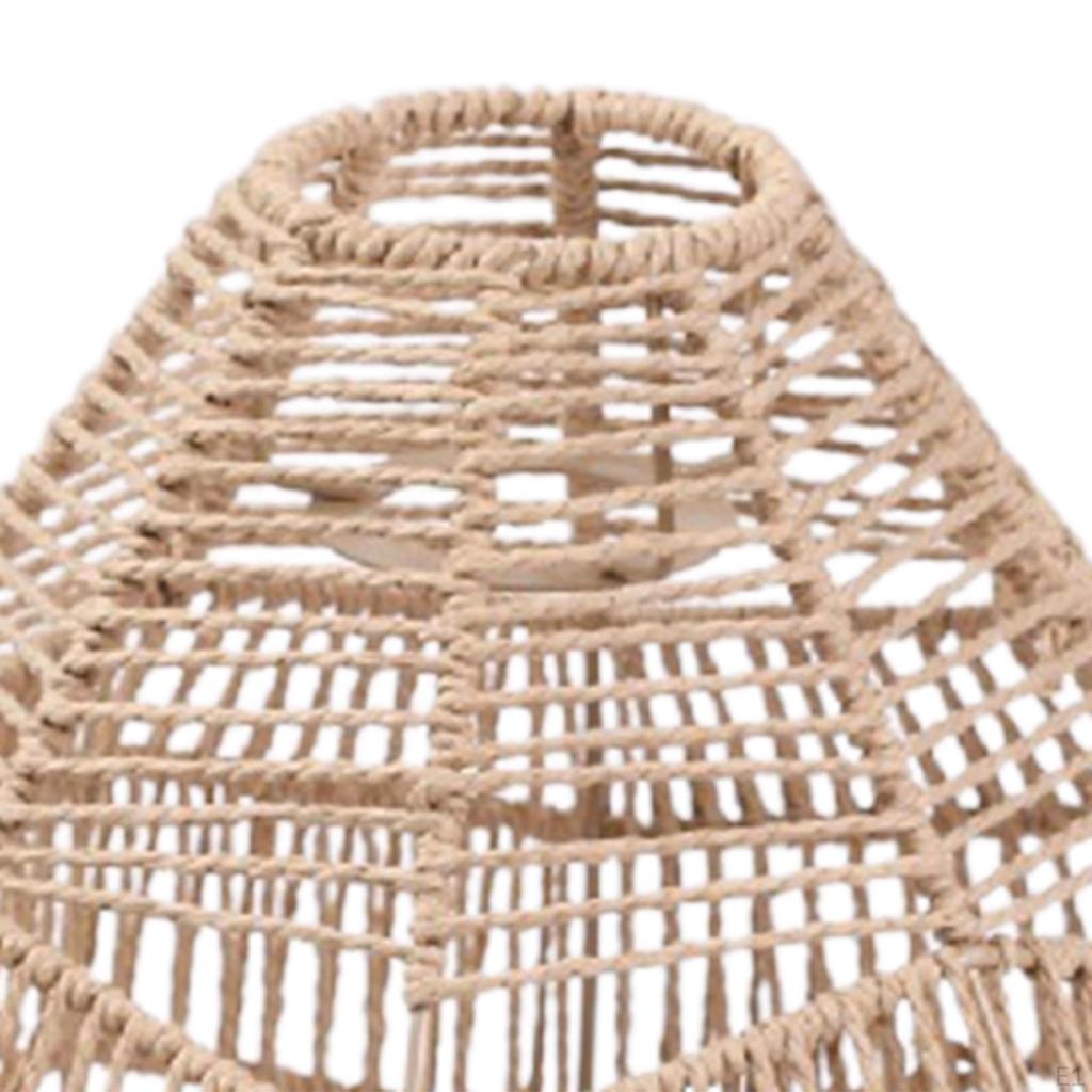 Woven Rattan Pendant Light Shade, for Home Hallway House Decoration Fixture