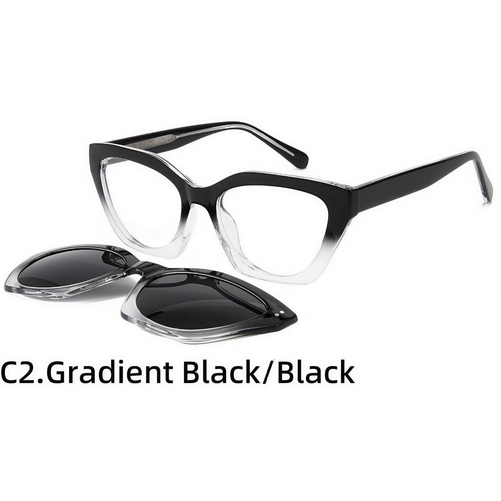 Cat-Eye European & American Polarized Sunglasses: Trendy Anti-UV Protection for Men & Women