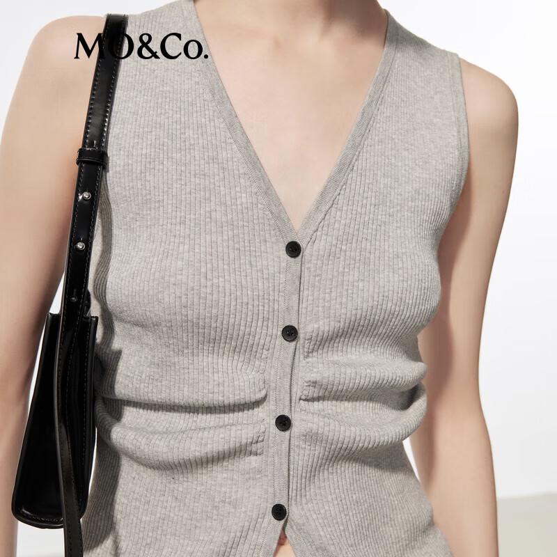 MO&Co. French Style V-Neck Knit Vest
