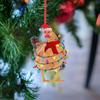 5x Exquisite Christmas Ornament Pendant Lightweight And Convenient Acrylic Flat Christmas Decoration