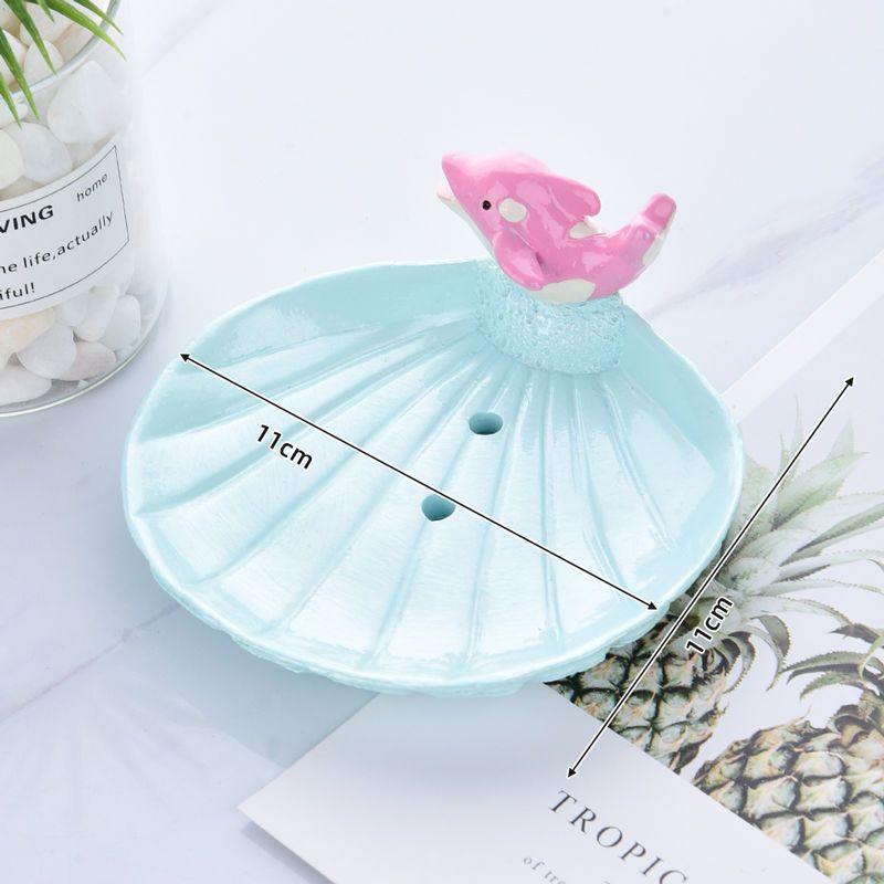 Creative Animal Teddy Dog Soap Dish, Resin Personalized Drain Soap Holder Bathroom Toilet Cute Cartoon Small Soap Box