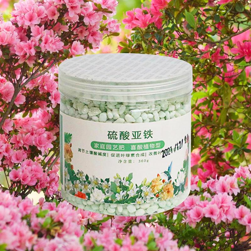 1pcs 360g Ferrous Sulfate Fertilizer Acid-loving Plant Gardenia Special Iron Fertilizer Soil Regulation Compound Fertilizer