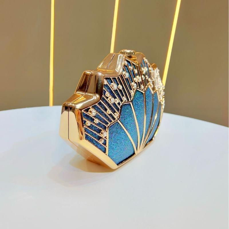 Diamond-encrusted Heavy Industry Clutch Bag, High-end Chinese-style Handbag, Single-shoulder Crossbody Dinner Bag