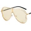 NEW Sun Glasses Women Anti-UV Spectacles Butterfly Google Oversize Frame Eyeglasses Personality Siamese Lens Sunglasses