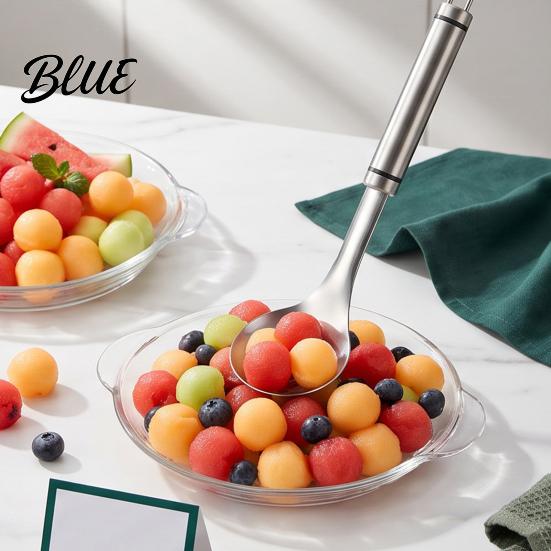 Durable Metal Food Scoop 2Pcs 304 Stainless Steel Meatball Maker, Non-Stick for Grade Kitchen Utensils Homemade Meatballs, Versatile Tool Fruit Melon