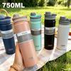 TYESO 750ml Thermos Bottle, Stainless Steel Vacuum Insulated Water Bottle, Travel Cup for Children Coffee Mug (Térmica)