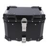 Motorcycle Top Box Aluminum Alloy Quick Release Impact Resistant Waterproof 45L Rear Storage Trunk
