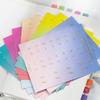 Rainbow Gradient Index Tabs – Minimalist Gold Foil Note-Taking and Organization Tags for Home Use  Convenient Planner Labels