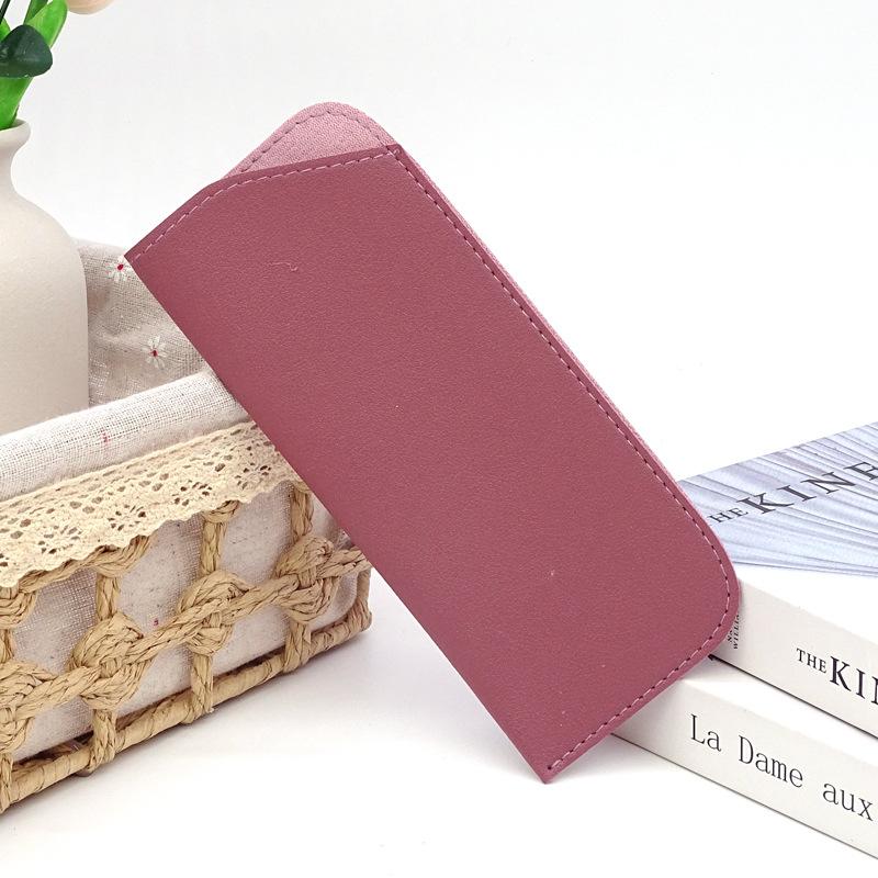 PU Leather Sunglasses Case Glasses Dustproof Storage Bag Portable Glasses Slanted Organizer Bag Eyewear Case Eyewear Accessories