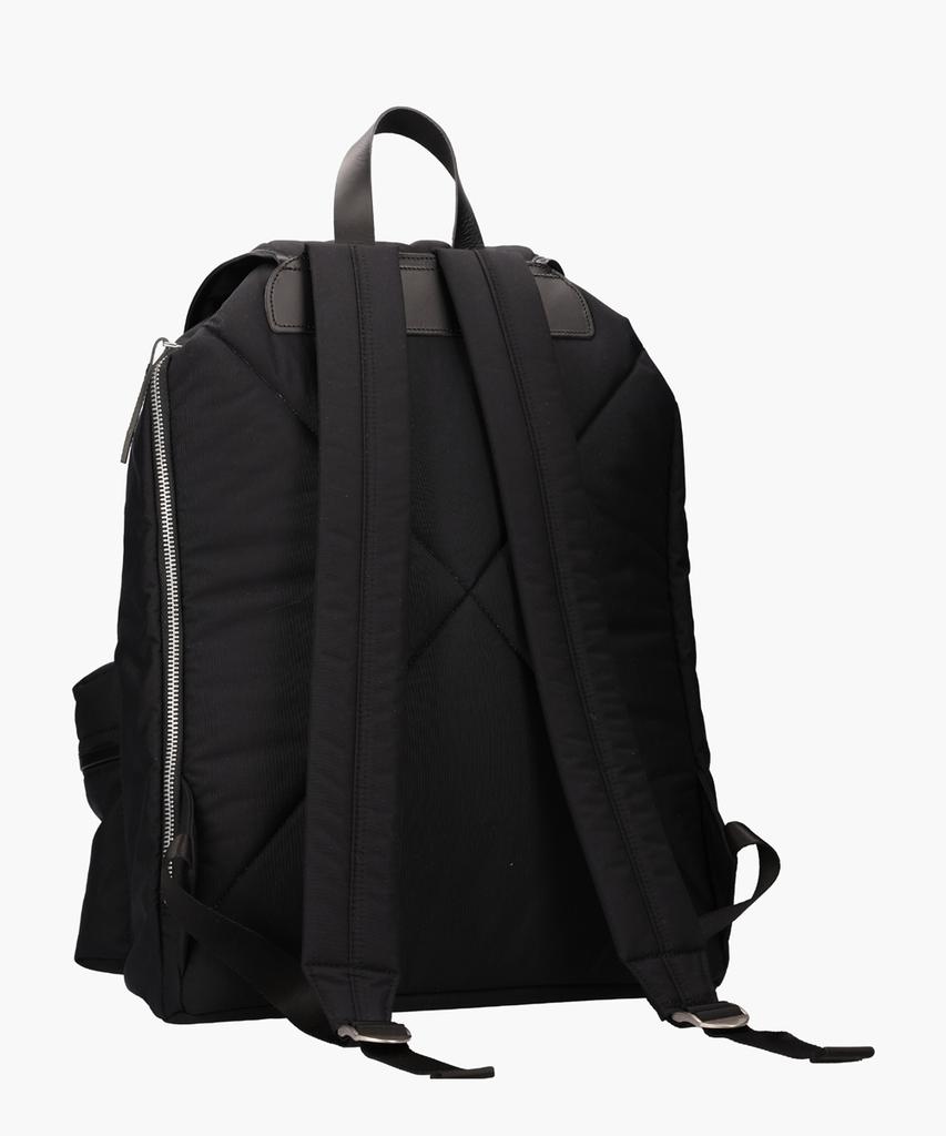 Thetung [Japanese Material_Neoul] Premium Leather Trim String Backpack [Black]
