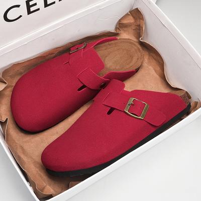 Mode Klassischer Mann Leder Sommer Hausschuhe Weiche Leichte Pantoletten Herren Freizeit Lauf Sandalen Outdoor Mann Halbschlepp Vielseitige Flip-Flops