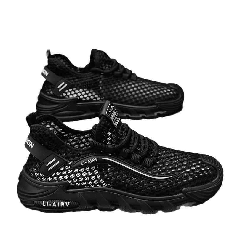 Shoes Men's 2025 Summer New Breathable Comfortable Mesh Shoes Sports Trend Running Shoes Fashion Trend Casual Shoes