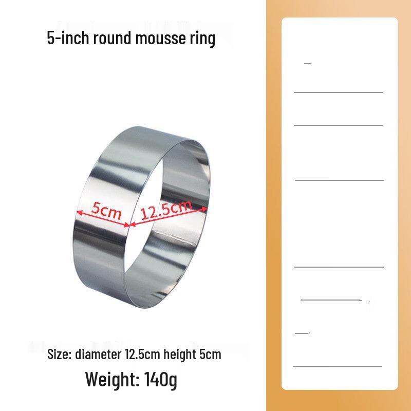 ZISIZ Round Cake Mousse Mold Ring Set