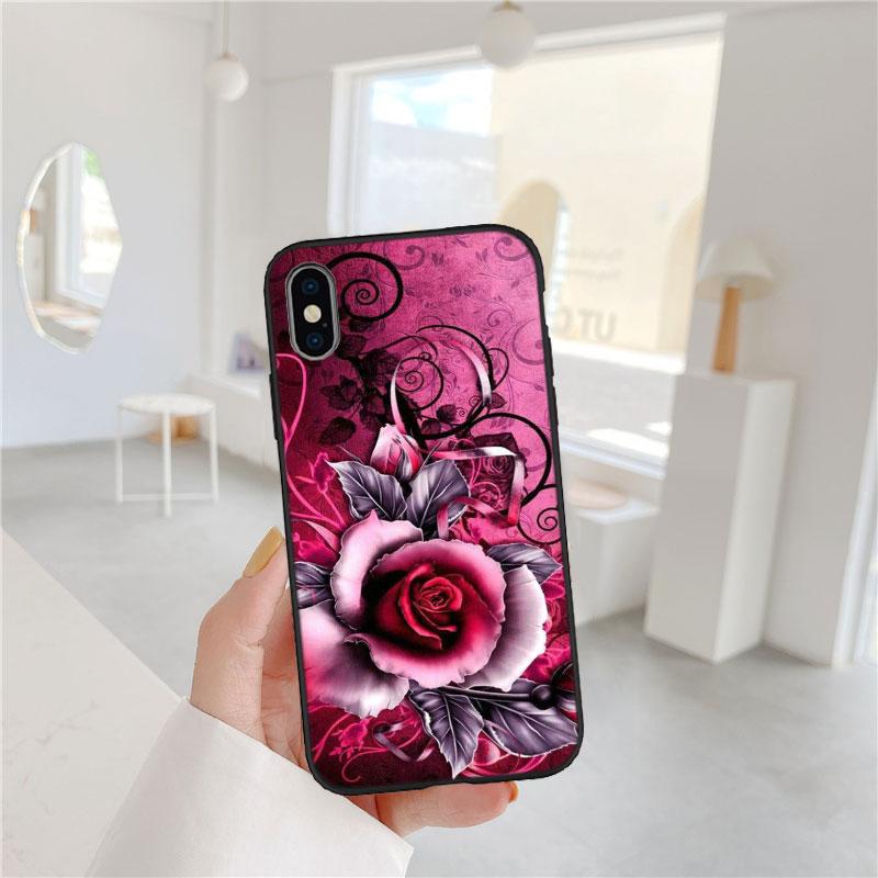PP52 Rose Colorful Soft Shell Phone Case for OPPO A3 Pro A72 A74 A76 A77 A77S A78 A79 A94 A95 A18 A40M A58