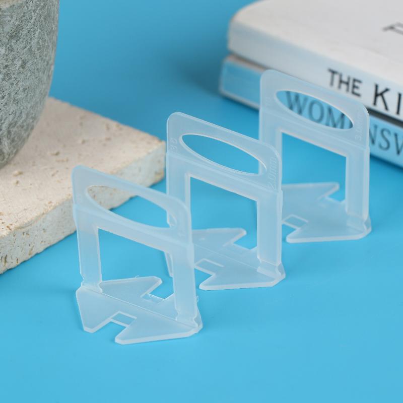 100Pcs Ceramic Tile Spacers Tile Leveling System Clips 1.0/2.0/3.0Mm For Ceramic Tile Laying Leveling Construction Tools