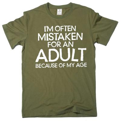 Herren Lustiges für einen Erwachsenen gehalten T-Shirt humorvolles Shirt Witz T-Shirts für ihn