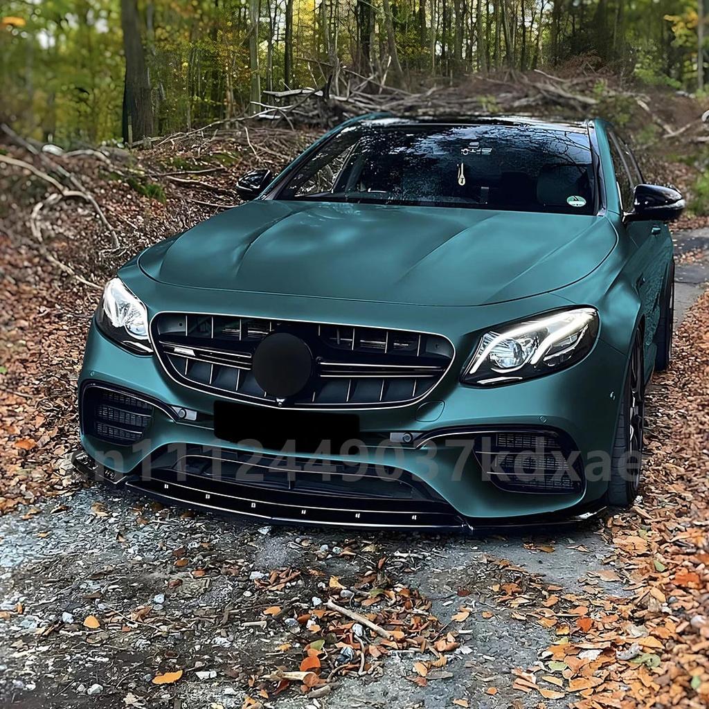 For Mercedes 2016-2020 Benz E-Class W213 E63 AMG Lower Splitter Diffuser Kits Car Front Bumper Chin Lip Spoiler Trim