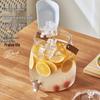Large Capacity Refrigerator Water Dispenser with Faucet -  Fruit Tea Cold Water Jug & Beverage Bucket