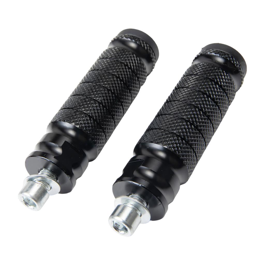 Upgrades Aluminum Footrest Strong Lightweight Anti Slip Motorcycle Foot Pegs Suitable for Motorcycles & Electric Bikes