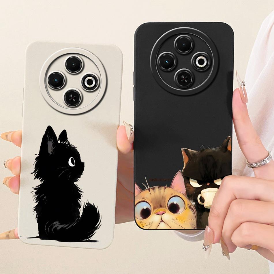 For Tecno Spark 30C 30 4G 30Pro Cute Cat Flower Butterfly Cartoon Phone Case For Spark30 Pro 30C Shockproof Soft Silicone Cases