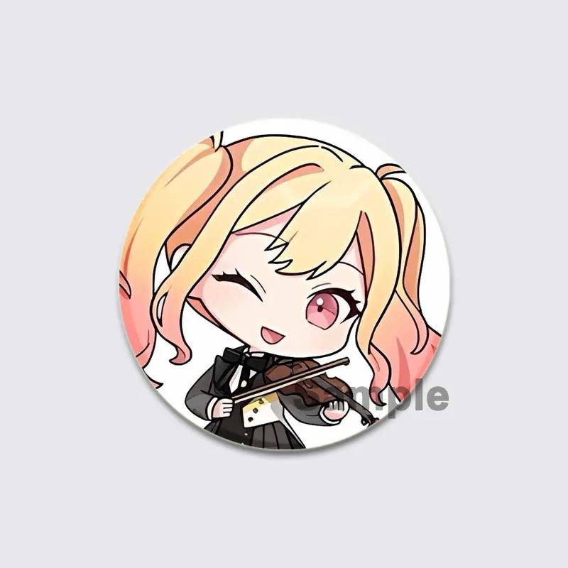 

32/44/58 мм Project Sekai Button Pin Персонаж з мультфільму Асахіна Мафую/Камісіро Руї Симпатична брошка Значок Сумка Декор Вентилятори Збери друзям Подарунок 44mm