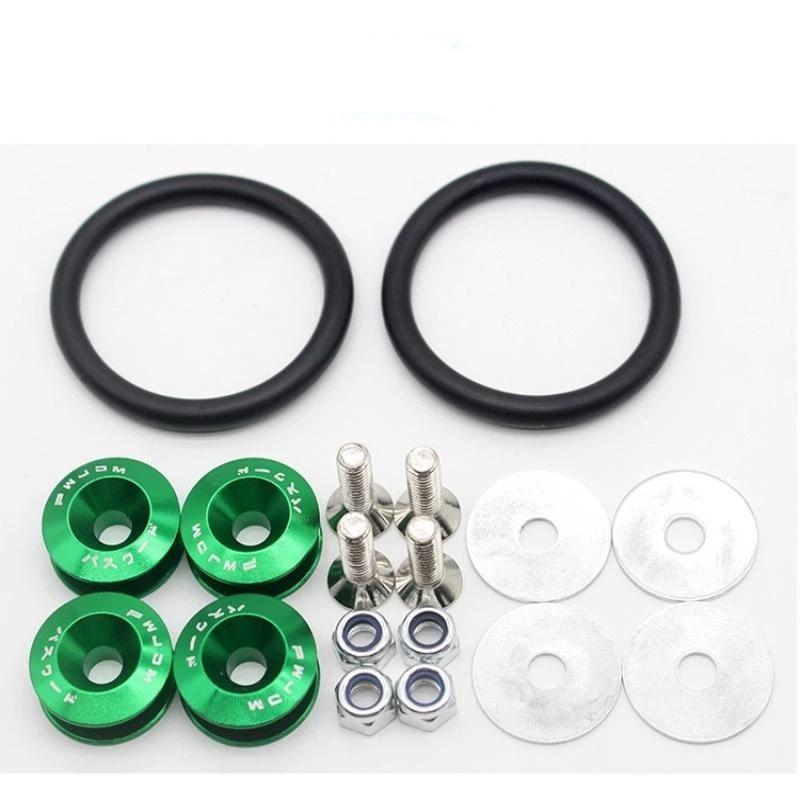 Jdm Car Modified Hex Fasteners Fender Washer Front/Rear Bumper Engine Concave Screws Fender Washer License Plate Bolts Styling