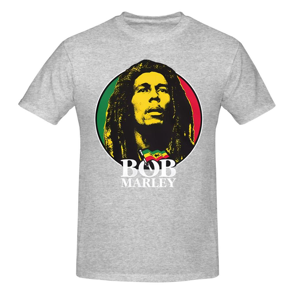 Bob Marley Graphic Japanese Fresh Tshirt Urban Casual Inner Layer For Spring And Autumn Tshirt