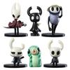 Hollow Knight Rycerz Szerszeń Quirrel Zote Larwa Figurki Dekoracja Biurka Lalki 6 szt./zestaw
