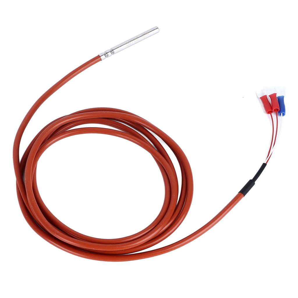 Czujnik Temperatury Sonda 2m Stal Nierdzewna Wodoodporna Ryflowana PT100 ?50?350 stopni Celsjusza  Odporność termiczna
