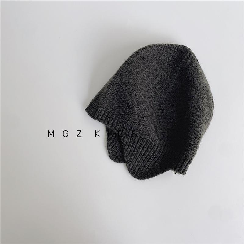 

Корейская детская шапка весна-осень тонкая вязаная с защитой ушей милая шапка-пуловер для мальчиков и девочек зимний тренд 40-48cm