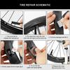 Portable Bicycle Flat Tire Repair Kit - Inner Tube Patching Tools, Tyre Levers & Rubber Repair Pads with Cold Patch Sealant