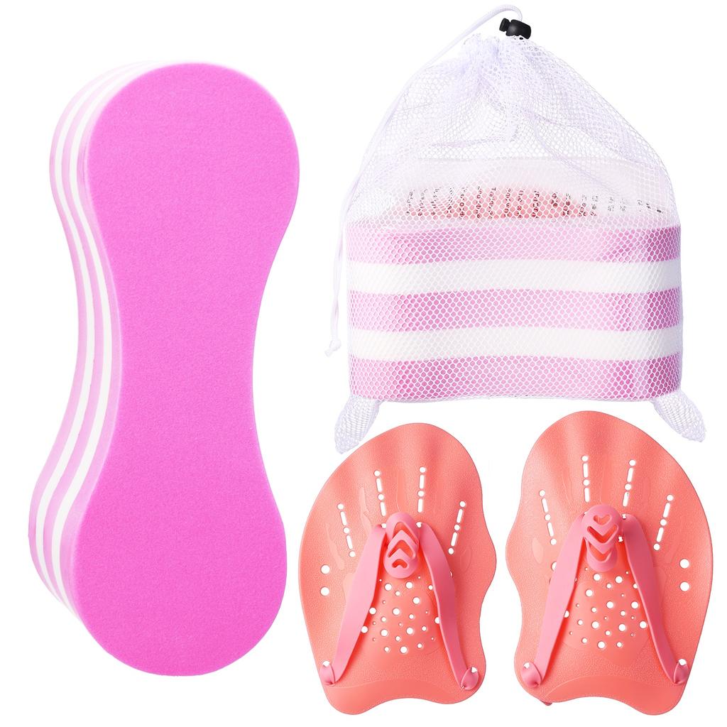 Swim Training Pull Buoy Adjustable Strap Hand Paddles Lightweight Swim Training Equipment 5-Layer Pull Buoy for Men Women 4