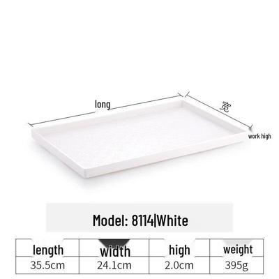 Bandeja Rectangular de Plástico para Servir