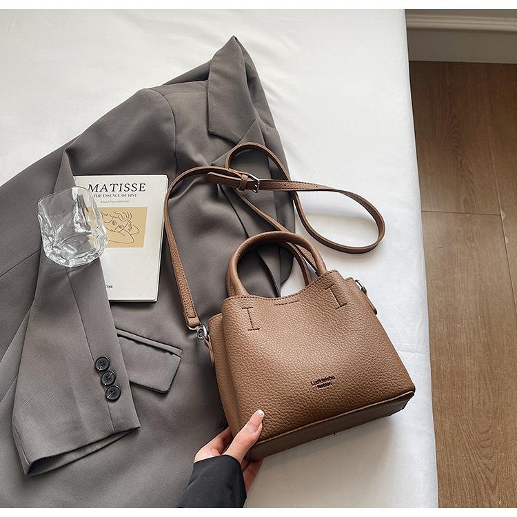 

Women s bag new fashionable versatile handbag bucket bag high-end bag summer women s oblique span shoulder bag