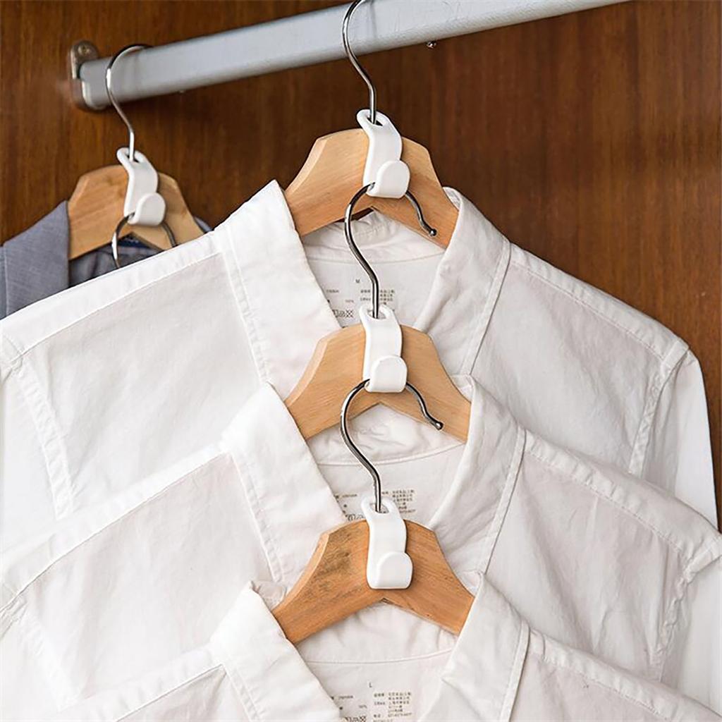 10/50 PCS Clothes Hanger Connector Hooks Plastic Cascading Hanger Extender Hooks for Heavy Duty Clothes Closet