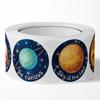 Lovely Solar System Stickers Realistic Planet Adhesive Round Labels for DIY Card School Birthday Party Classroom 500PCS