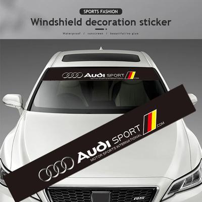 G7 Car Front Rear Windshield Decoration Sticker For QQ6 Sline A3 A4 A6 A5 Q5 A1 Q7 Q3 Q2 Q8 A7 A8 TT S1 SQ5 Quattro B8 B9 B6 C6 S3