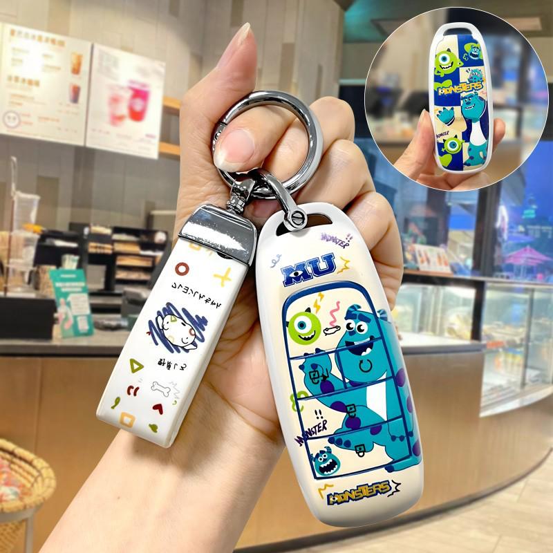 Aion Key Case & Charm Set: Cute Cartoon GAC Buckle Shell for 2023 Aion V Special 580