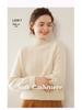 Women's Slim Fit Cashmere High Neck Knit Pullover - Thick, Stylish, Casual, and Elegant for Autumn/Winter