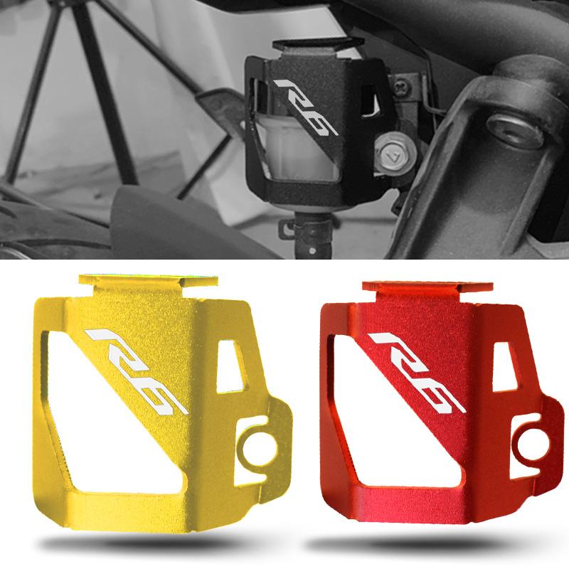 

Для Yamaha r6 YZF R6 2010- R6 2022 Защитная крышка заднего тормозного бака из алюминиевого сплава с ЧПУ