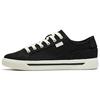 Life Collection Canvas Slip Resistant, Abrasion Resistant, Breathable Low Top Skateboard Shoes Women's Black White 922228603-1