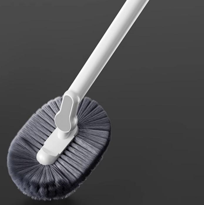 1pc of Ergonomic C-Shaped Toilet Brush Featuring a Long Handle Designed for Manual Deep Cleaning In The Bathroom, Toilet Reusable, Portable
