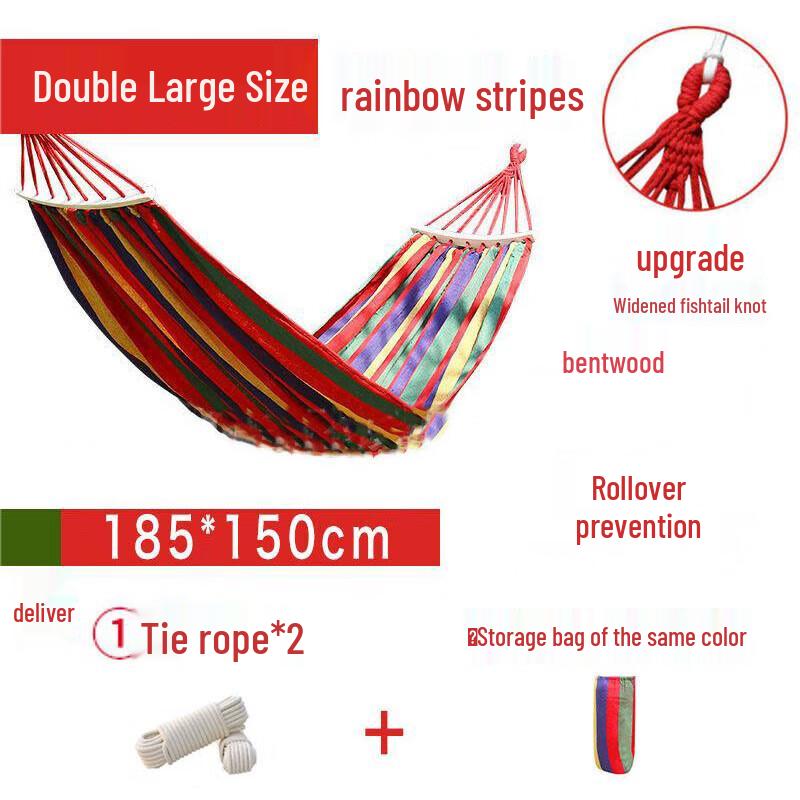 Outdoor Travel Canvas Double Hammock