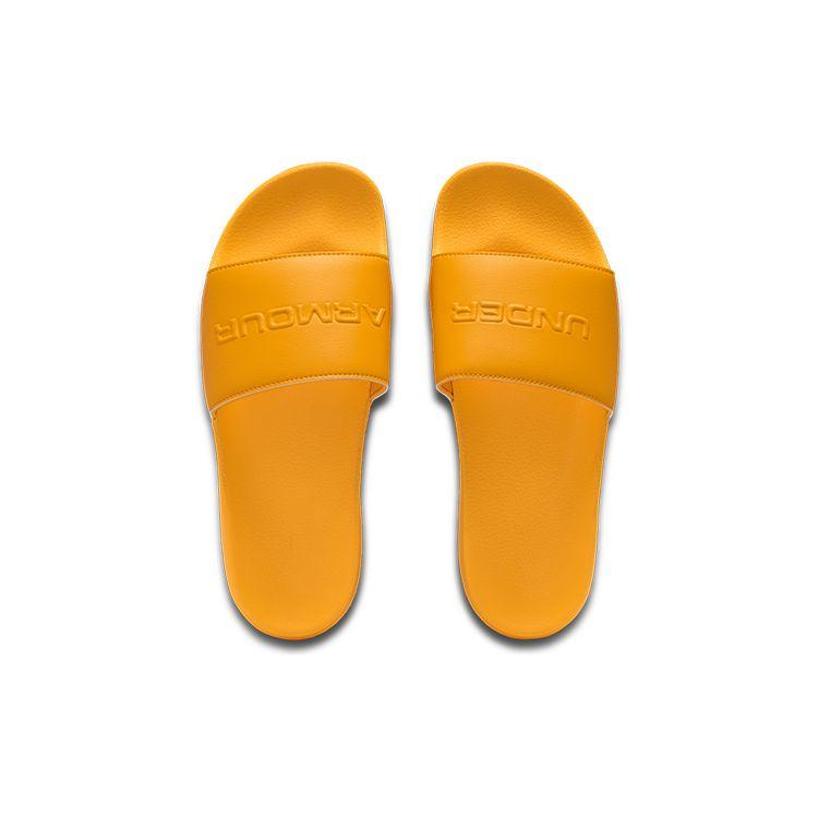 Under Armour Core Remix 2 Soft Comfortable Rubber Sole Quick-Dry Slide Sandals Unisex Sandals Yellow 3023774-800