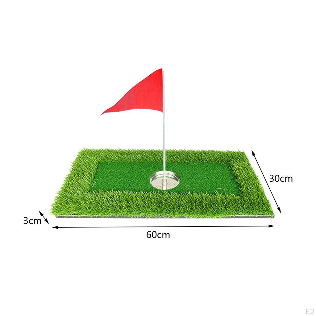 Floating Golf Green Pad Balls Tee Practice Hitting Mat Chipping Artificial