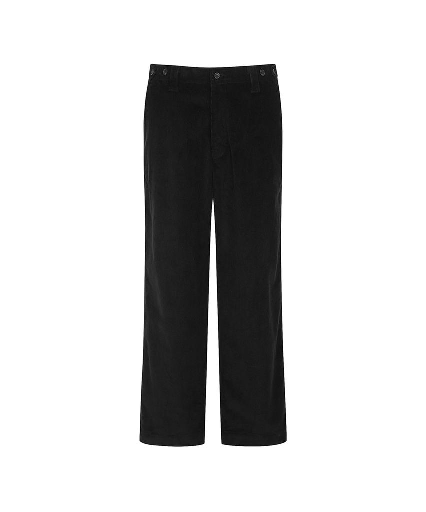 SIECLE Loose Corduroy Pants (Black)