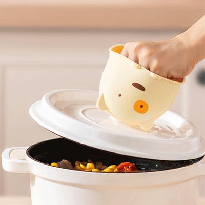 Oven Gloves Oven Mitts Silicone Oven Mitts Cute Cartoon Heat Resistant Pinch Grip Oven Gloves for Kitchen Cooking