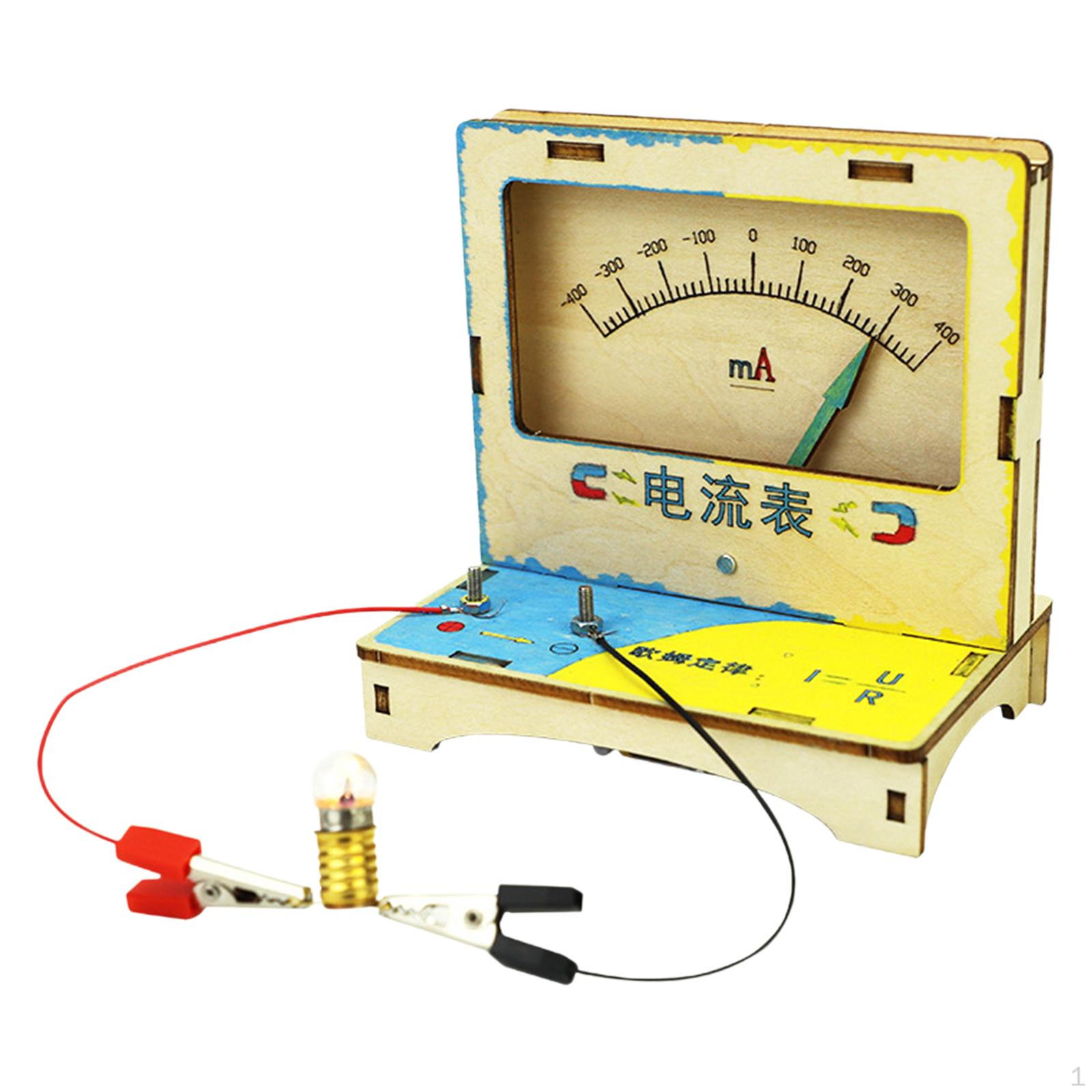 Assembly Science Project, DIY Educational Model Set Toys, Ammeter Toy for Kids Children Gifts