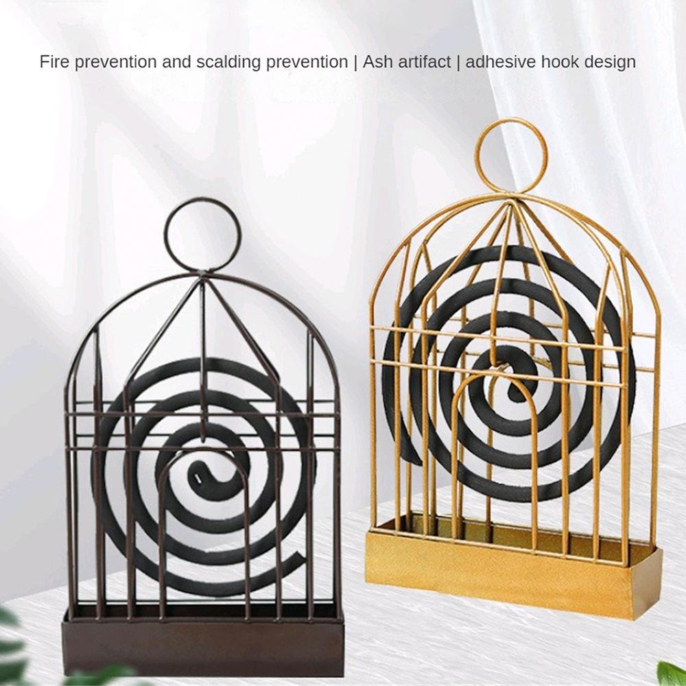 Myggspiral Släta Linjer Högtemperaturbeständig Smide Nordiska Hemaccessoarer Myggavvisande Spiralbricka Hängande